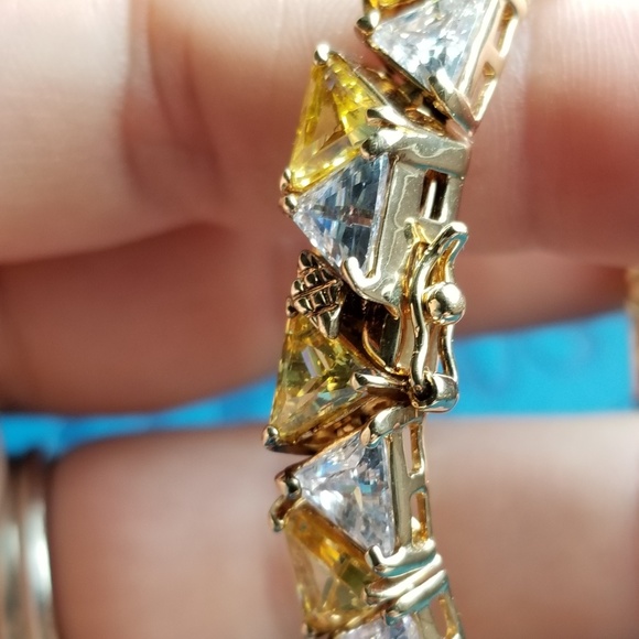 🌞 Incredible Diamonique and Citrine bracelet 🌞 - Picture 7 of 8